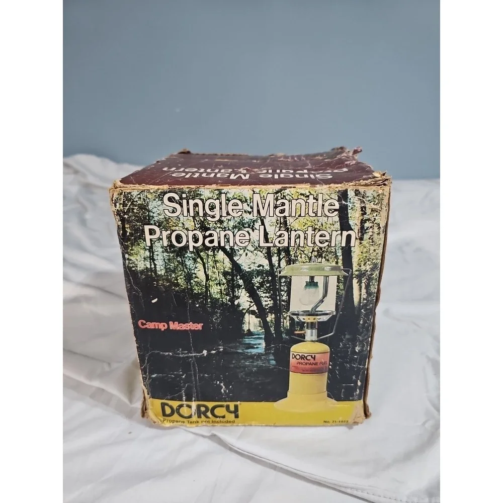 Dorcy Green‎ Vintage DORCY 71-1032 Propane Lantern with Box & Bottle